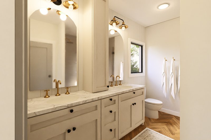 Home Plan - Interior - Master Bathroom 1 for Barndominium House Plan #1064-318 - 3 bed, 2.5 bath