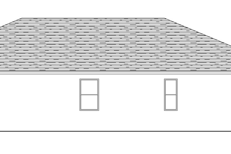 House Blueprint - Exterior - Other Elevation for Traditional House Plan #1058-255 - 4 bed, 3 bath