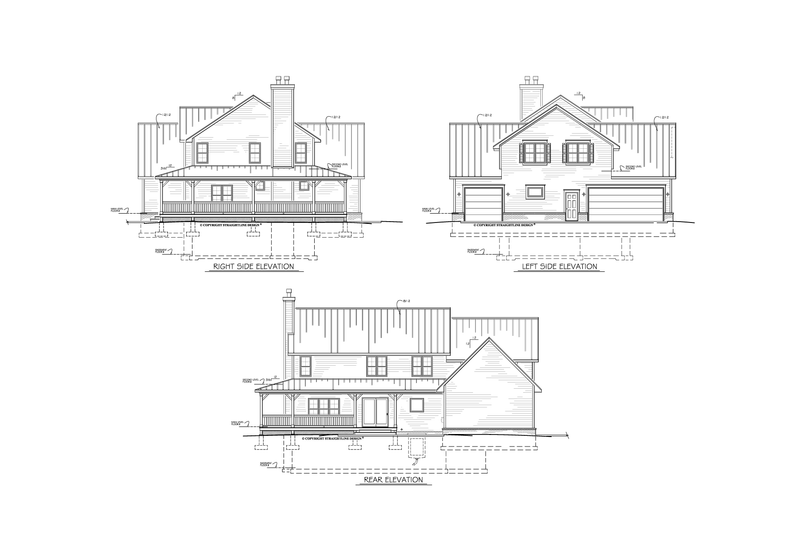 Dream House Plan - Exterior - Other Elevation for Farmhouse House Plan #1122-1 - 3 bed, 2.5 bath