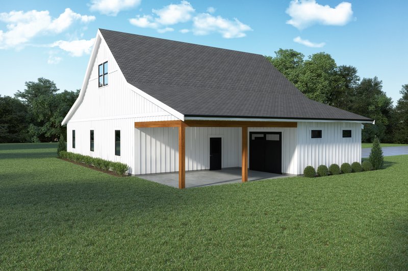 Dream House Plan - Exterior - Other Elevation for Barndominium House Plan #1070-173 - 2 bed, 1 bath