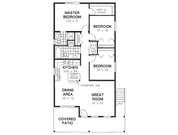 Traditional Floor Plan - Main Floor Plan #18-4511