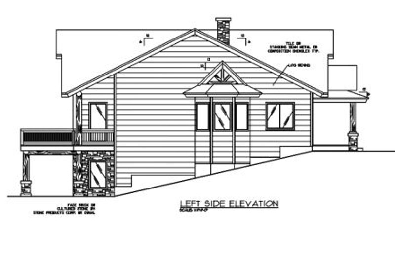 Home Plan - Exterior - Other Elevation 1 House Plan #117-467 - 4 bed, 3.5 bath