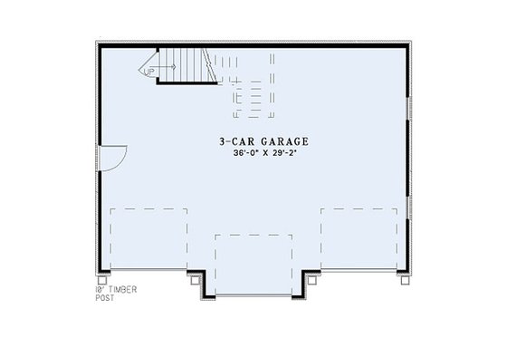 Floor Plan - Main Floor for European House Plan #17-2580, 0 bath