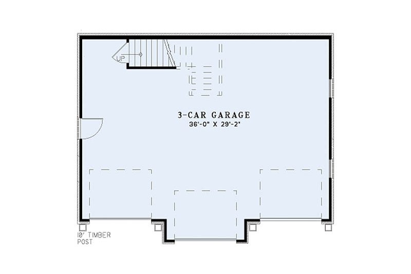 Home Plan - Floor Plan - Main Floor for European House Plan #17-2580, 0 bath