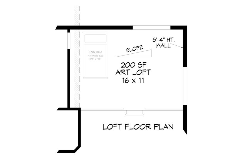 Home Plan - Floor Plan - Upper Floor for Southern House Plan #932-829 - 2 bed, 2.5 bath