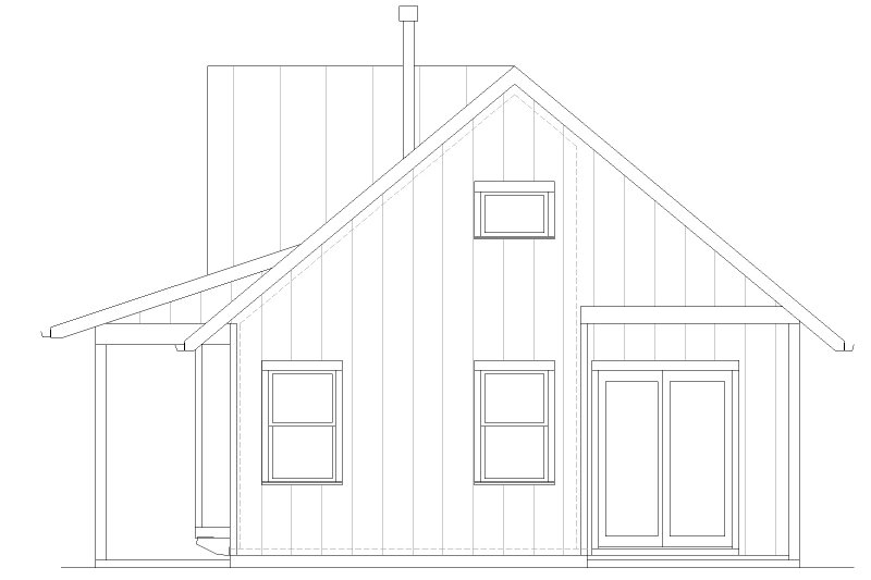 Home Plan - Exterior - Other Elevation for Farmhouse House Plan #1105-16 - 2 bed, 2 bath