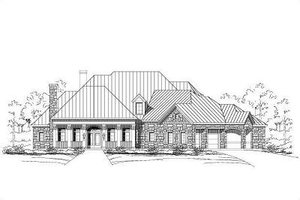 Country Exterior - Front Elevation Plan #411-267