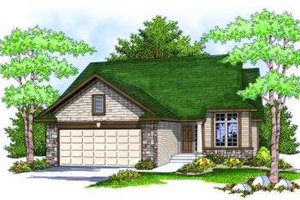 Ranch Exterior - Front Elevation Plan #70-812