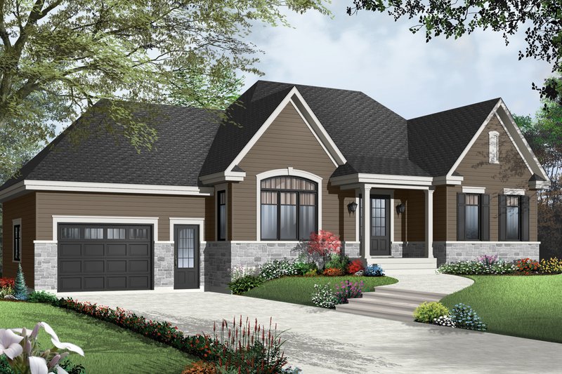 Home Plan - Traditional Exterior - Front Elevation Plan #23-2498