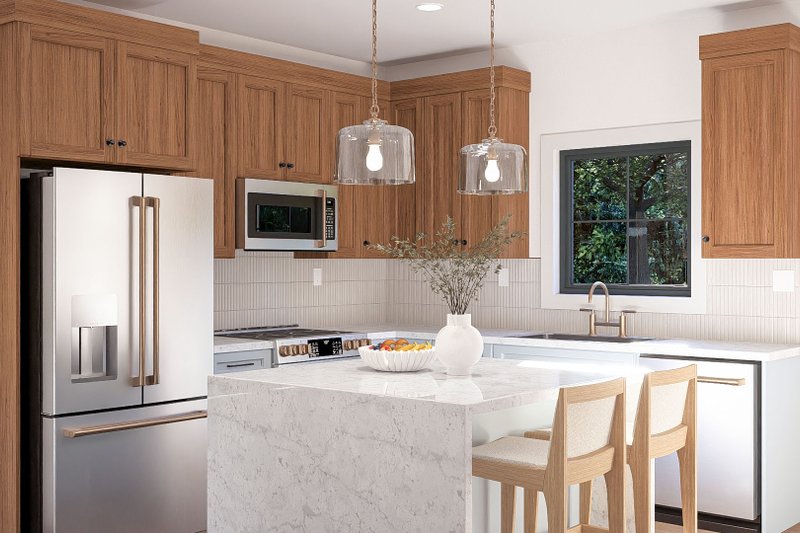House Blueprint - Interior - Kitchen 1 for Traditional House Plan #455-786 - 3 bed, 2.5 bath