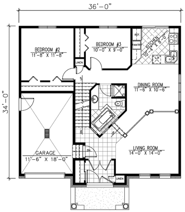 Floor Plan - Main Floor Plan #138-203