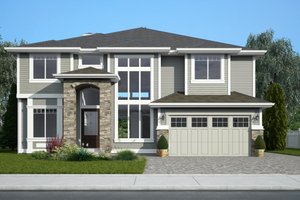 Contemporary Exterior - Front Elevation Plan #1066-12