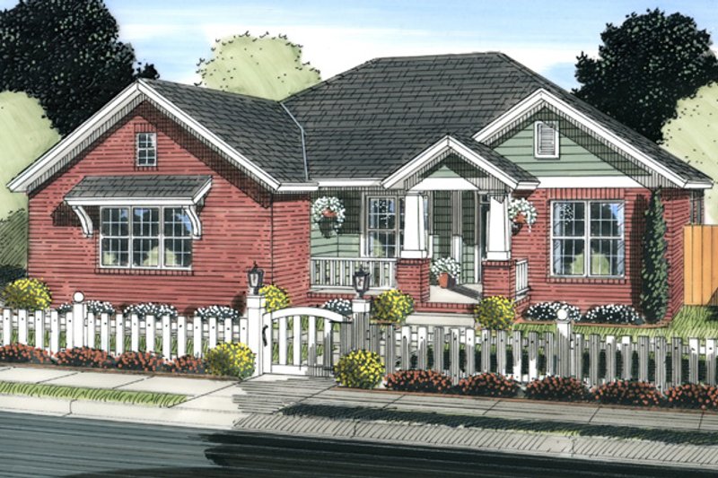 Dream House Plan - Traditional Exterior - Front Elevation Plan #513-2062