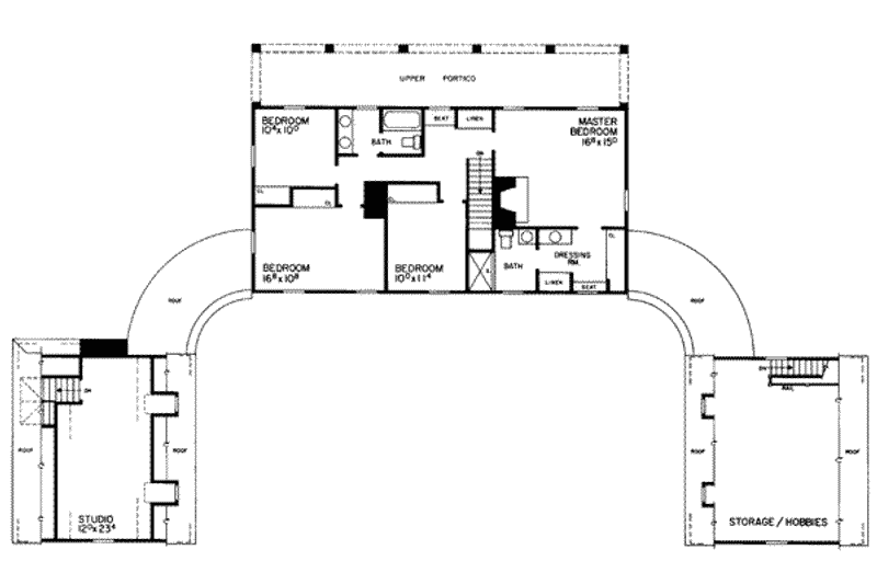 House Plan Design - Floor Plan - Upper Floor for Colonial House Plan #72-184 - 5 bed, 3.5 bath