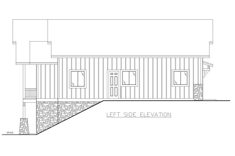 House Design - Exterior - Other Elevation for Craftsman House Plan #117-1034 - 3 bed, 2.5 bath