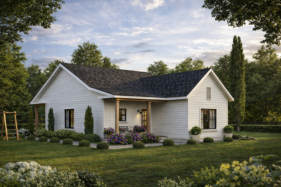 Exterior - Other Elevation for Farmhouse House Plan #1117-41 - 1 bed, 1 bath
