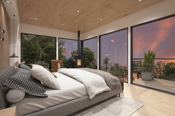 Interior - Other 2 for Modern House Plan #123-125 - 2 bed, 2 bath