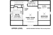 Farmhouse Style House Plan - 1 Beds 1 Baths 750 Sq/Ft Plan #56-552 