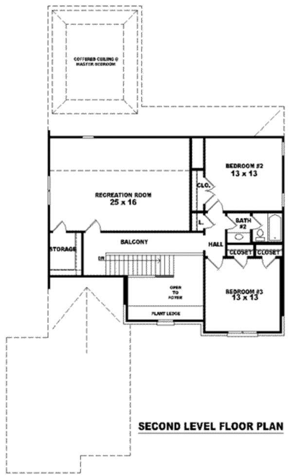 European Floor Plan - Upper Floor Plan #81-939