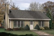 Cabin Style House Plan - 2 Beds 1 Baths 1013 Sq/Ft Plan #22-124 