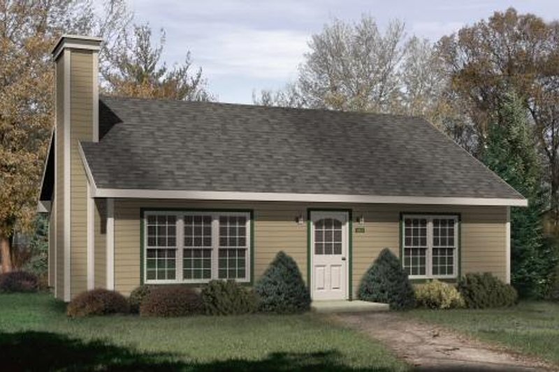 Dream House Plan - Cabin Exterior - Front Elevation Plan #22-124