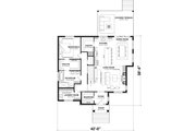 Modern Style House Plan - 1 Beds 1 Baths 1444 Sq/Ft Plan #23-2890 Floor 