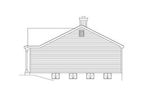 Exterior - Other Elevation for Traditional House Plan #22-619 - 3 bed, 2 bath