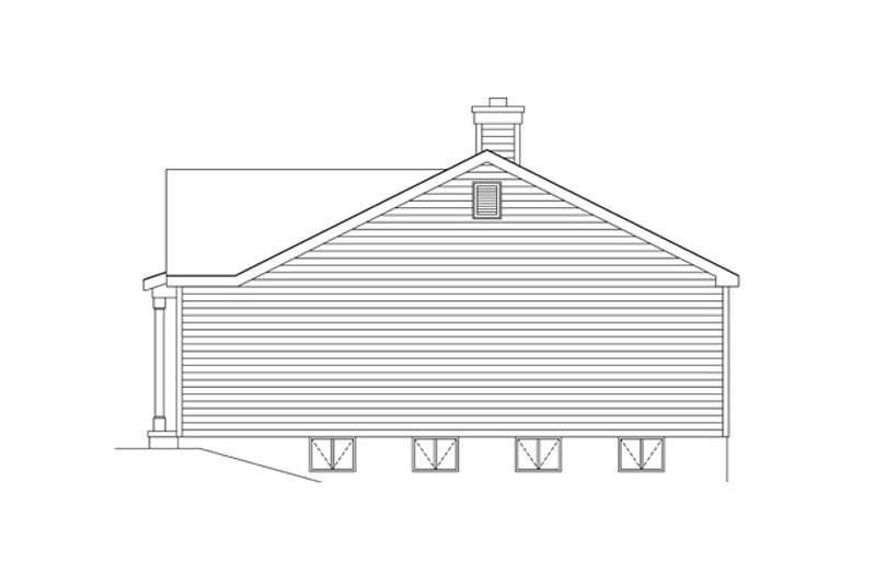 Home Plan - Exterior - Other Elevation for Traditional House Plan #22-619 - 3 bed, 2 bath