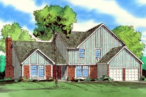 Traditional Exterior - Front Elevation Plan #405-209