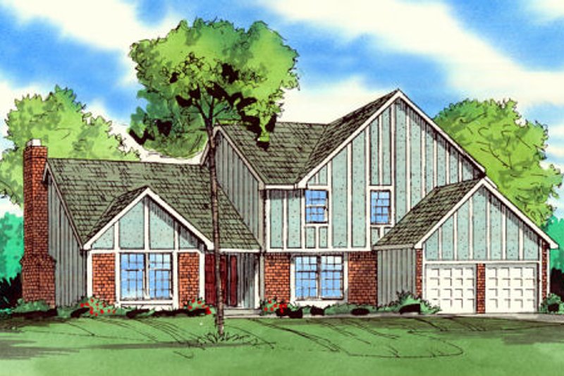 Traditional Style House Plan - 4 Beds 2.5 Baths 2697 Sq/Ft Plan #405-209