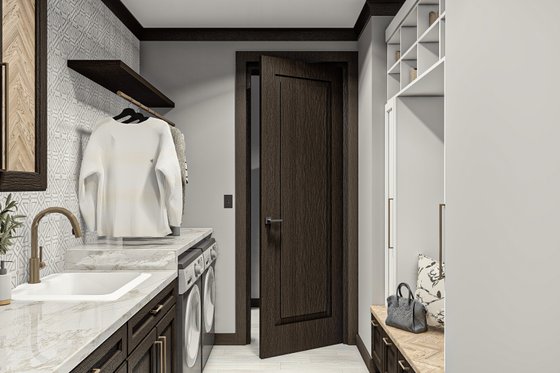 Interior - Laundry for Modern House Plan #455-296 - 3 bed, 2 bath
