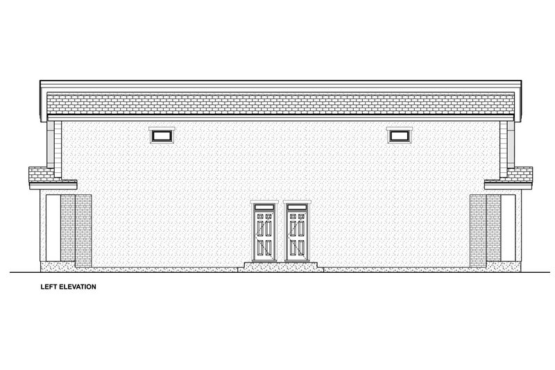 Home Plan - Exterior - Other Elevation 4 for Contemporary House Plan #126-274 - 3 bed, 2.5 bath