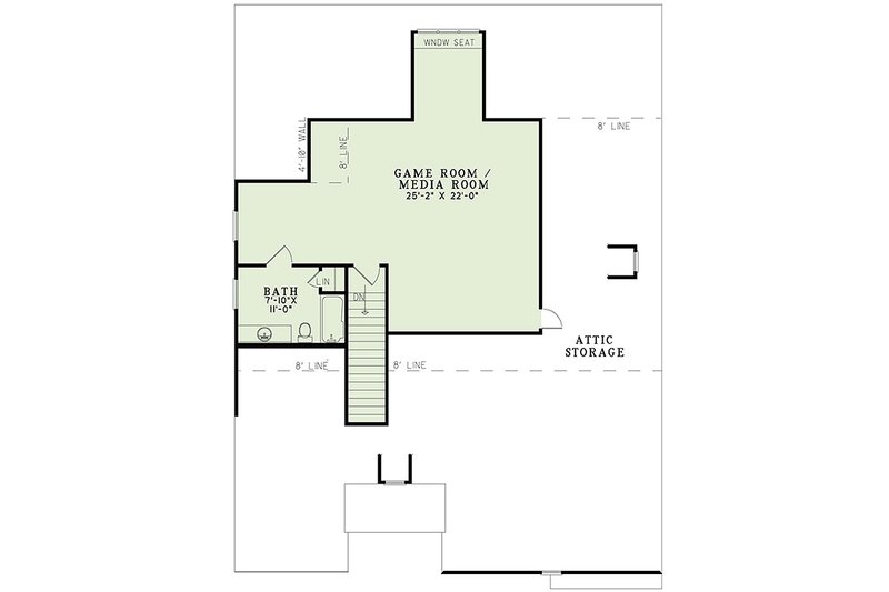 Home Plan - Floor Plan - Upper Floor for Traditional House Plan #17-2465 - 3 bed, 3 bath