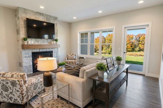 Interior - Family Room 2 for Farmhouse House Plan #51-1532 - 3 bed, 2.5 bath