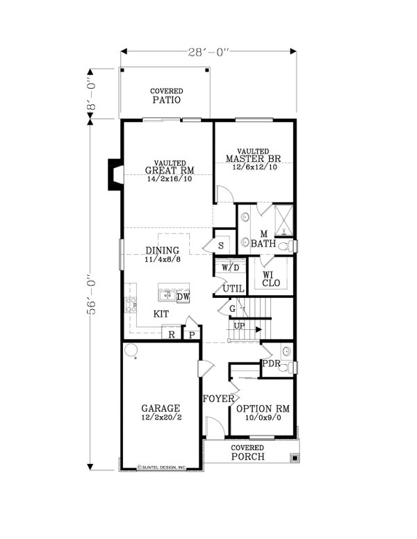 Dream House Plan - Craftsman Floor Plan - Main Floor Plan #53-722