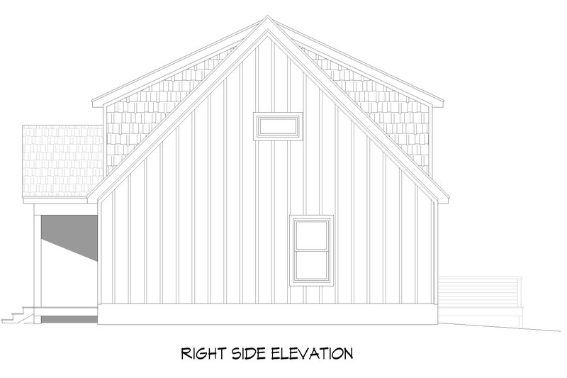 Architectural House Design - Exterior - Other Elevation 1 for Country House Plan #932-1301 - 3 bed, 2.5 bath