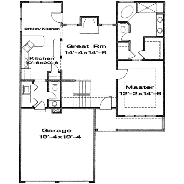 Traditional Floor Plan - Main Floor Plan #6-185