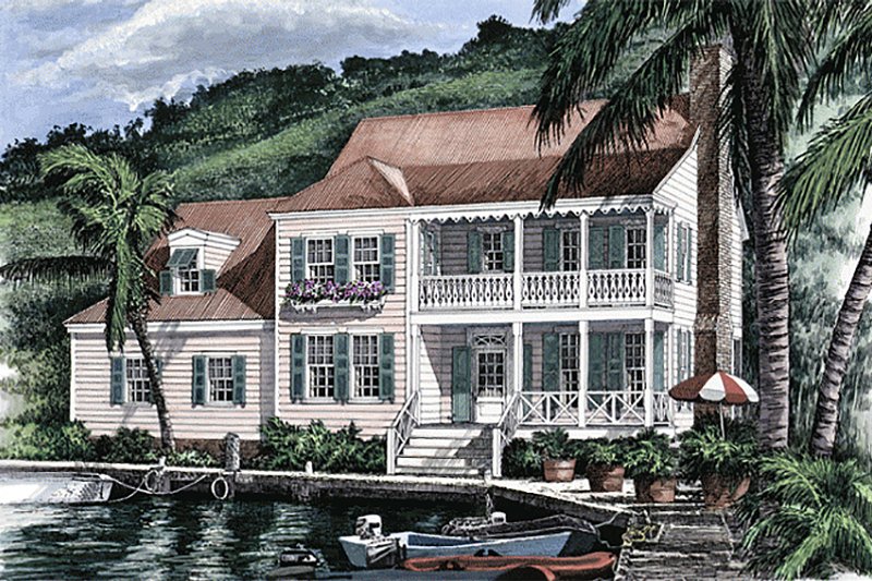 Home Plan - Exterior - Front Elevation for Southern House Plan #137-165 - 3 bed, 2.5 bath