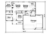 Traditional Style House Plan - 4 Beds 3 Baths 2736 Sq/Ft Plan #20-1762 