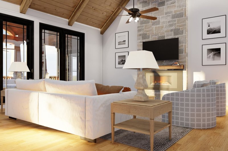 Architectural House Design - Interior - Family Room for Country House Plan #17-2596 - 5 bed, 6 bath