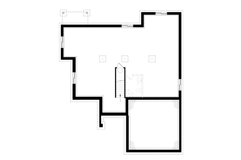 Home Plan - Unfinished Basement