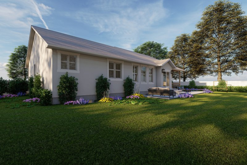 House Plan Design - Exterior - Rear Elevation for Craftsman House Plan #1060-198 - 3 bed, 2 bath