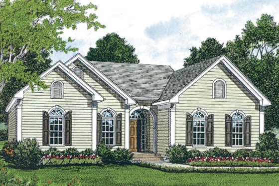Exterior - Other Elevation for Traditional House Plan #453-41 - 3 bed, 2 bath