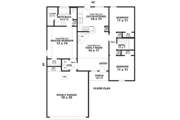 European Style House Plan - 3 Beds 2 Baths 1211 Sq/Ft Plan #81-13779 