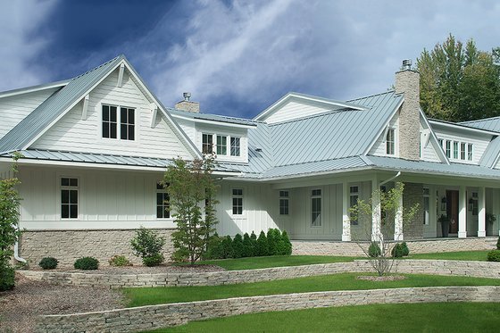 Exterior - Front Elevation 4 for Country House Plan #928-276 - 4 bed, 4.5 bath