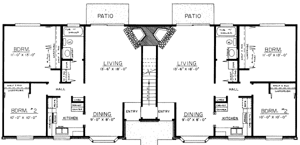 Ranch Floor Plan - Main Floor Plan #303-159