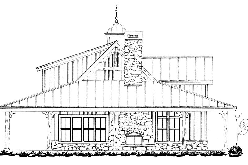 House Blueprint - Exterior - Other Elevation for Barndominium House Plan #942-61 - 3 bed, 2.5 bath