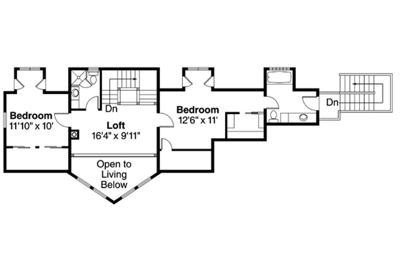 Dream House Plan - Floor Plan - Upper Floor for Contemporary House Plan #124-874 - 3 bed, 3 bath