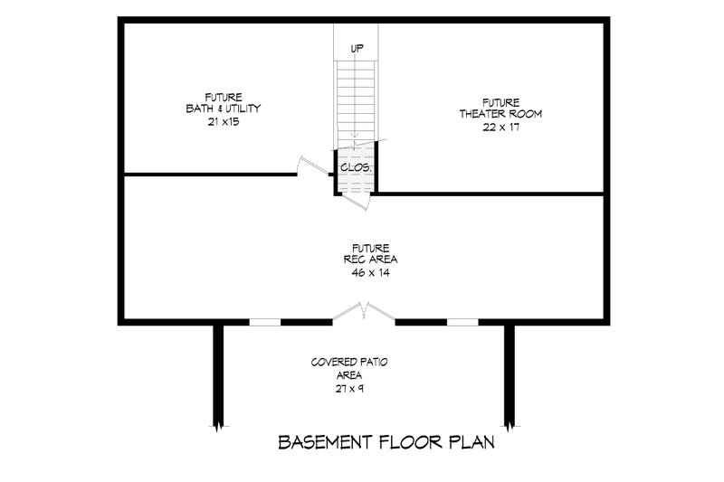 Dream House Plan - Floor Plan - Lower Floor for Traditional House Plan #932-411 - 3 bed, 3.5 bath