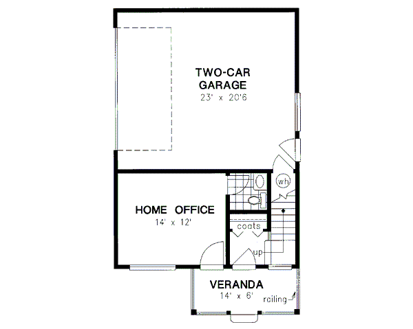Architectural House Design - Craftsman Floor Plan - Main Floor Plan #18-320